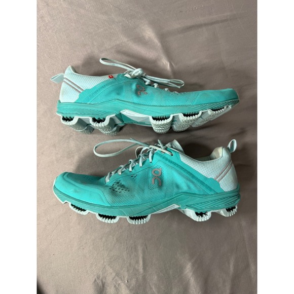 On Running Shoes - On Running Cloudventure Teal Blue Trail Running Shoes Womens 9 Swiss Engineering